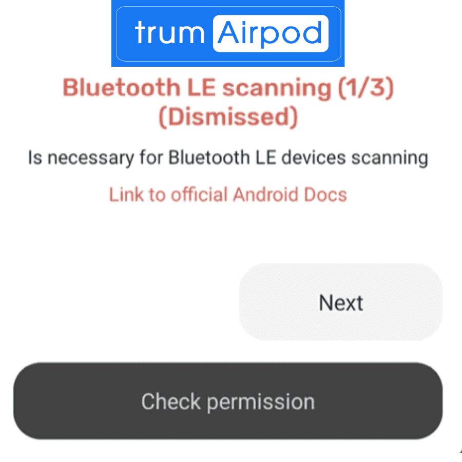 sử dụng ứng dụng MaterialPods để kiểm tra pin airpods trên android